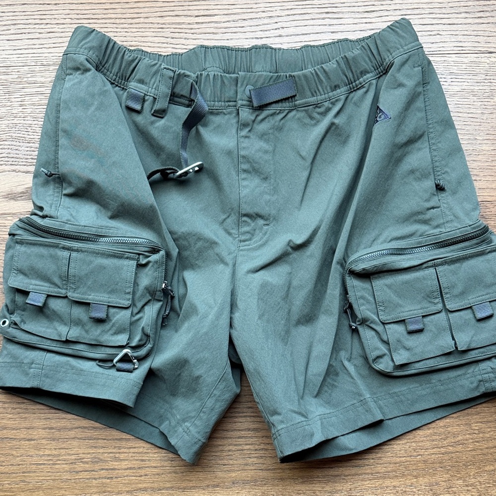 Green Cargo Men Shorts